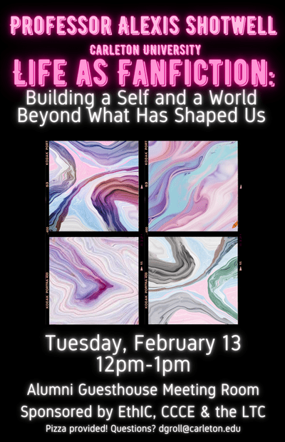 Alexis Shotwell Talk February 13 12 - 1pm Alumni Guest House